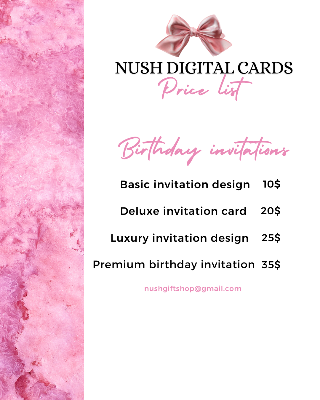 NUSH DIDITAL CARDS