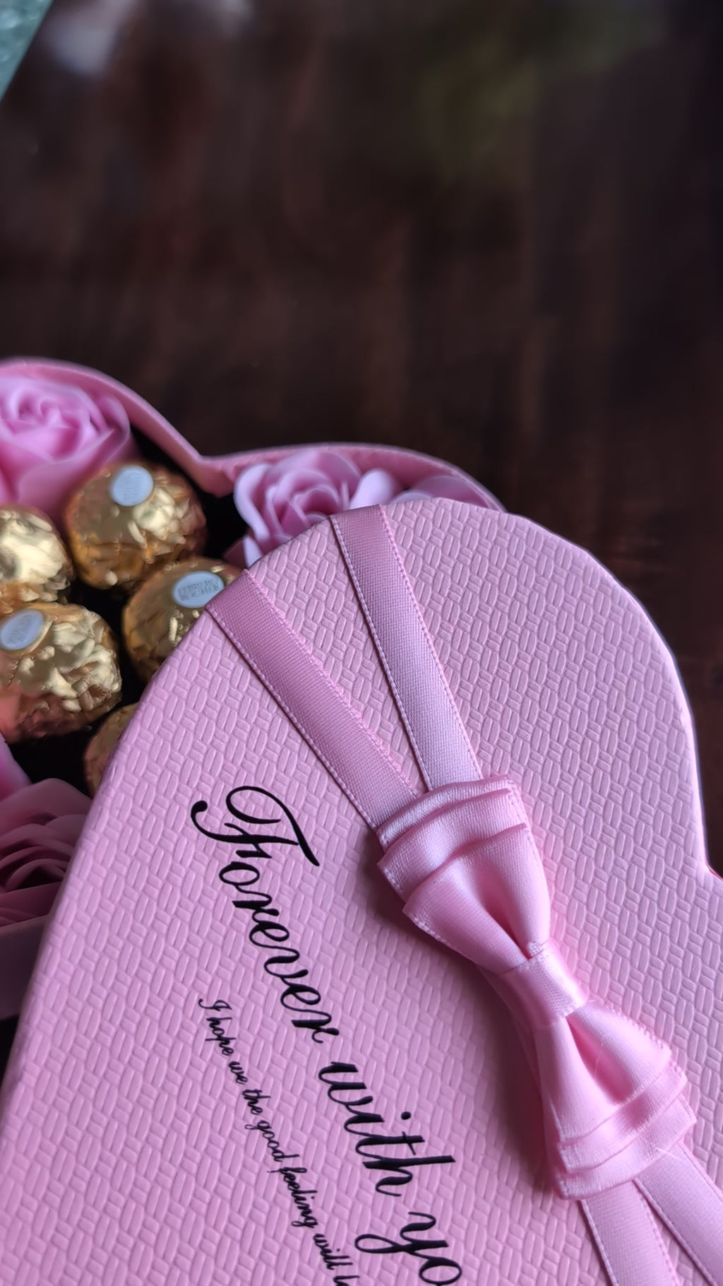 Nush Ferroro and flower gift box for mother's Day, party, valentines, Diwali, Eid.
