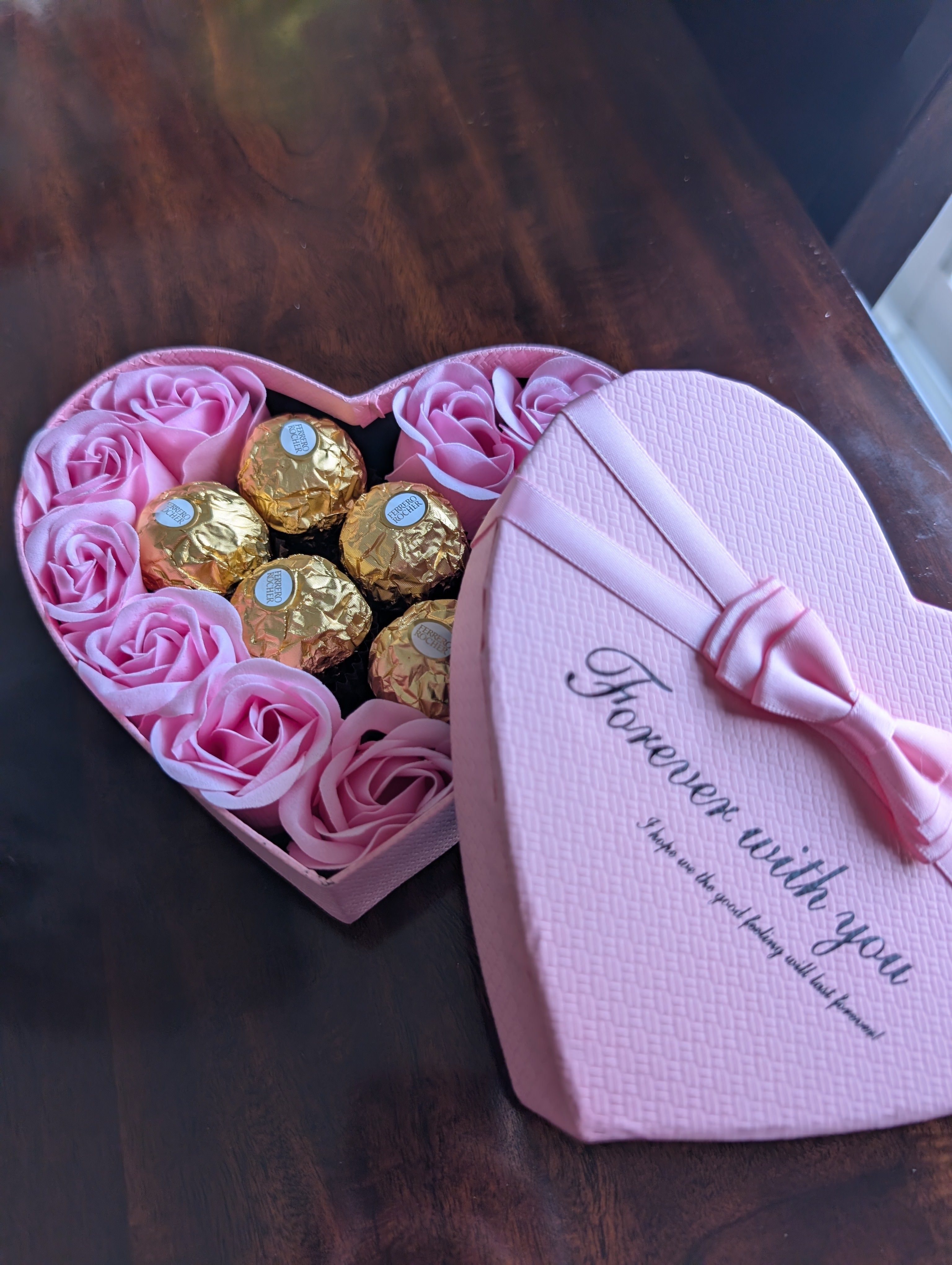 Nush Ferroro and flower gift box for mother's Day, party, valentines, Diwali, Eid.
