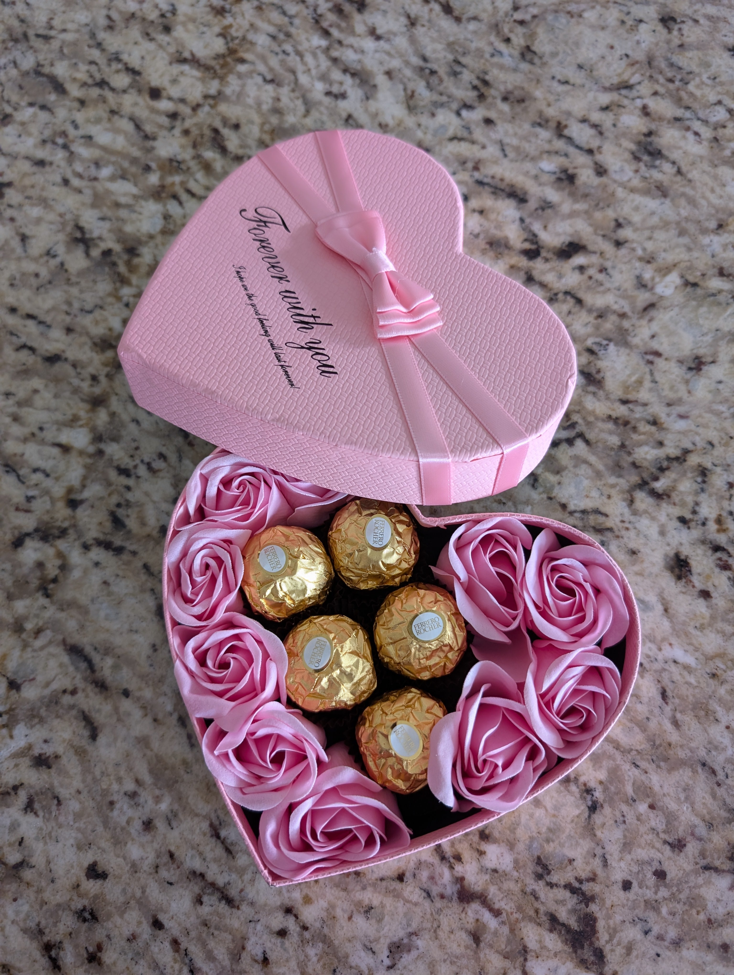 Nush Ferroro and flower gift box for mother's Day, party, valentines, Diwali, Eid.