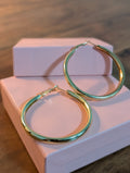 Nush solid hoop earrings
